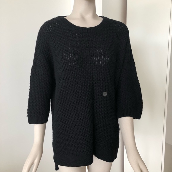 Express Sweaters - Black Hi-lo Sweater
